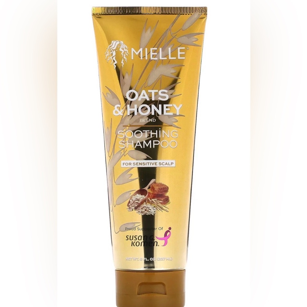 Mielle Oats Honey Blend Soothing Shampoo Sensitive Scalp 8 oz New